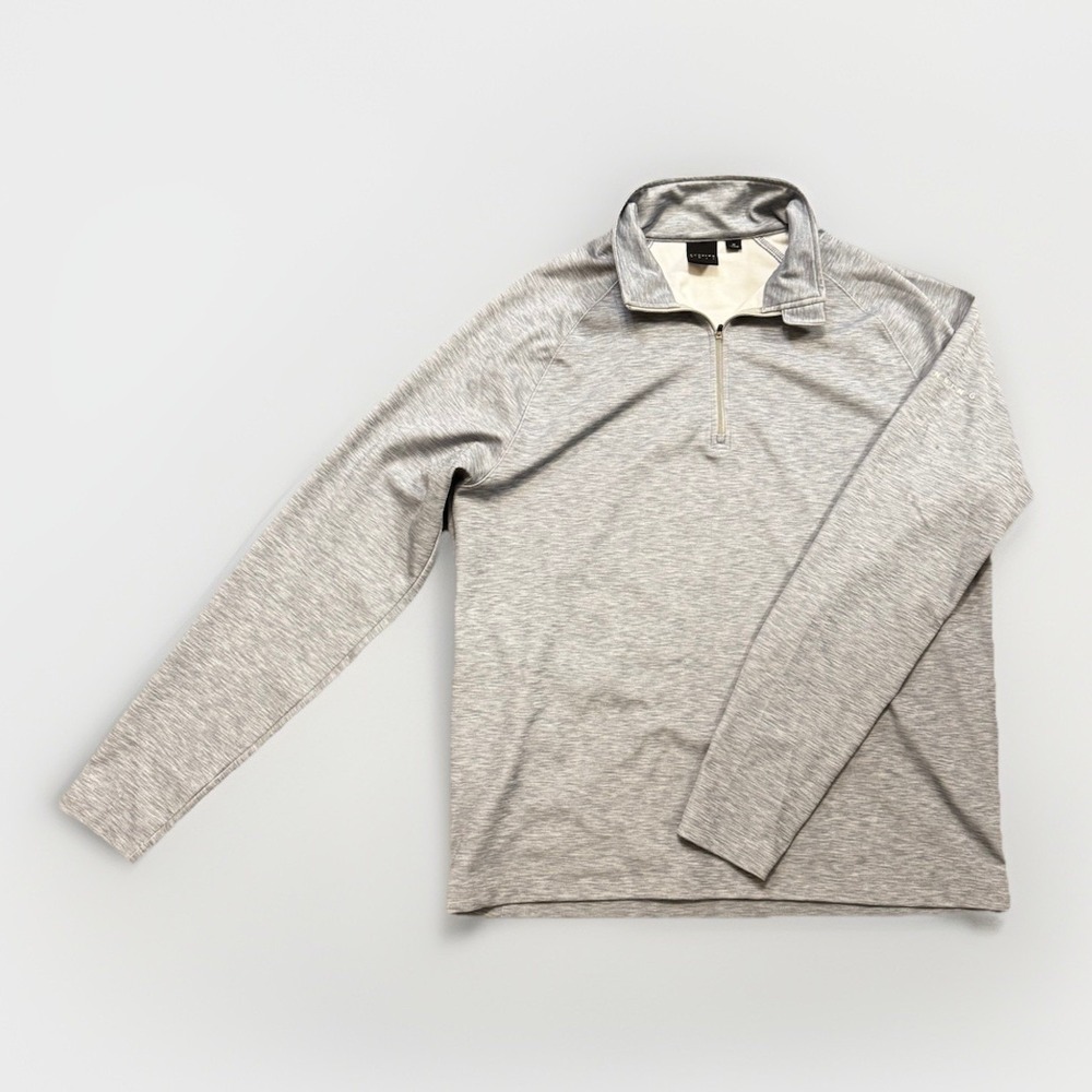 Dunning Golf Pullover 1/4 Zip Medium Heather Blue Fragment
